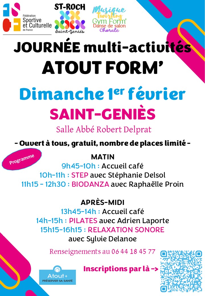 JOURNÉE ATOUT FORM’ - Saint-Geniès