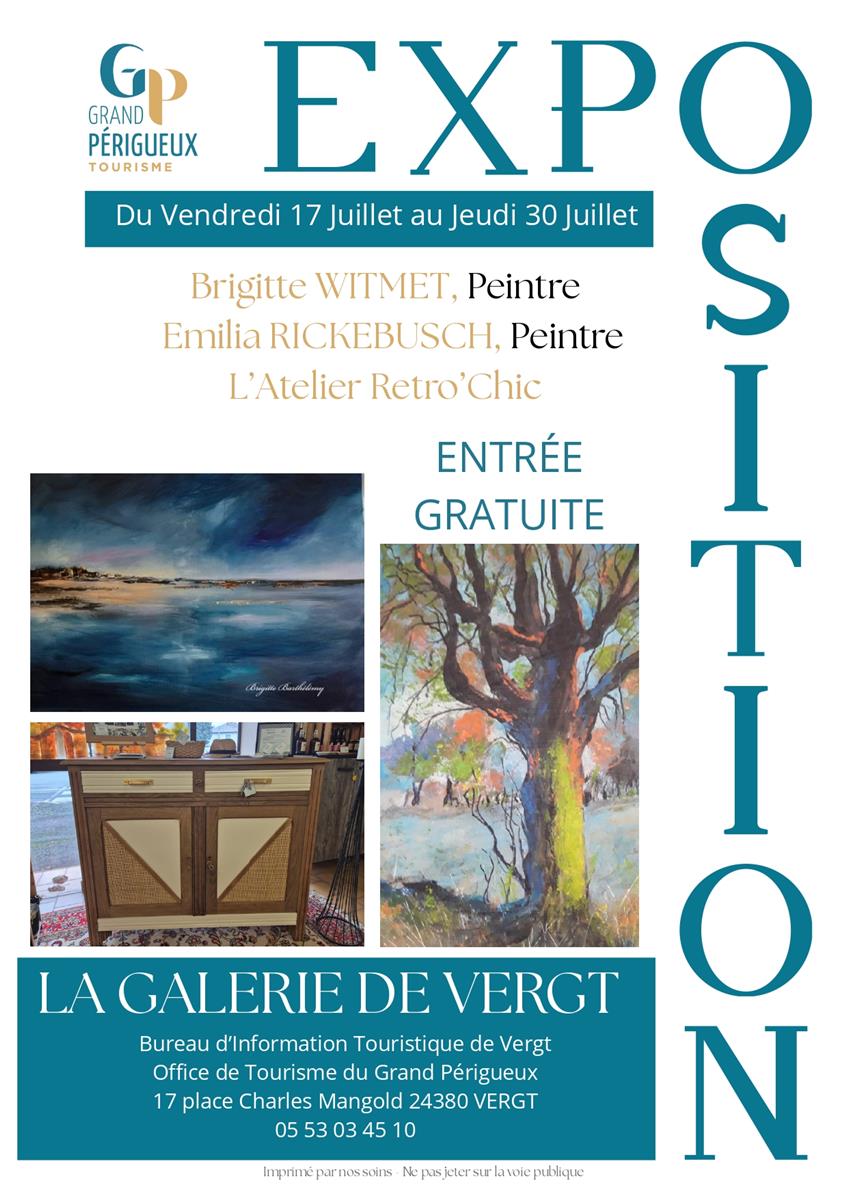 Exposition de Brigitte WITMET, Emilia RICKEBUS ...