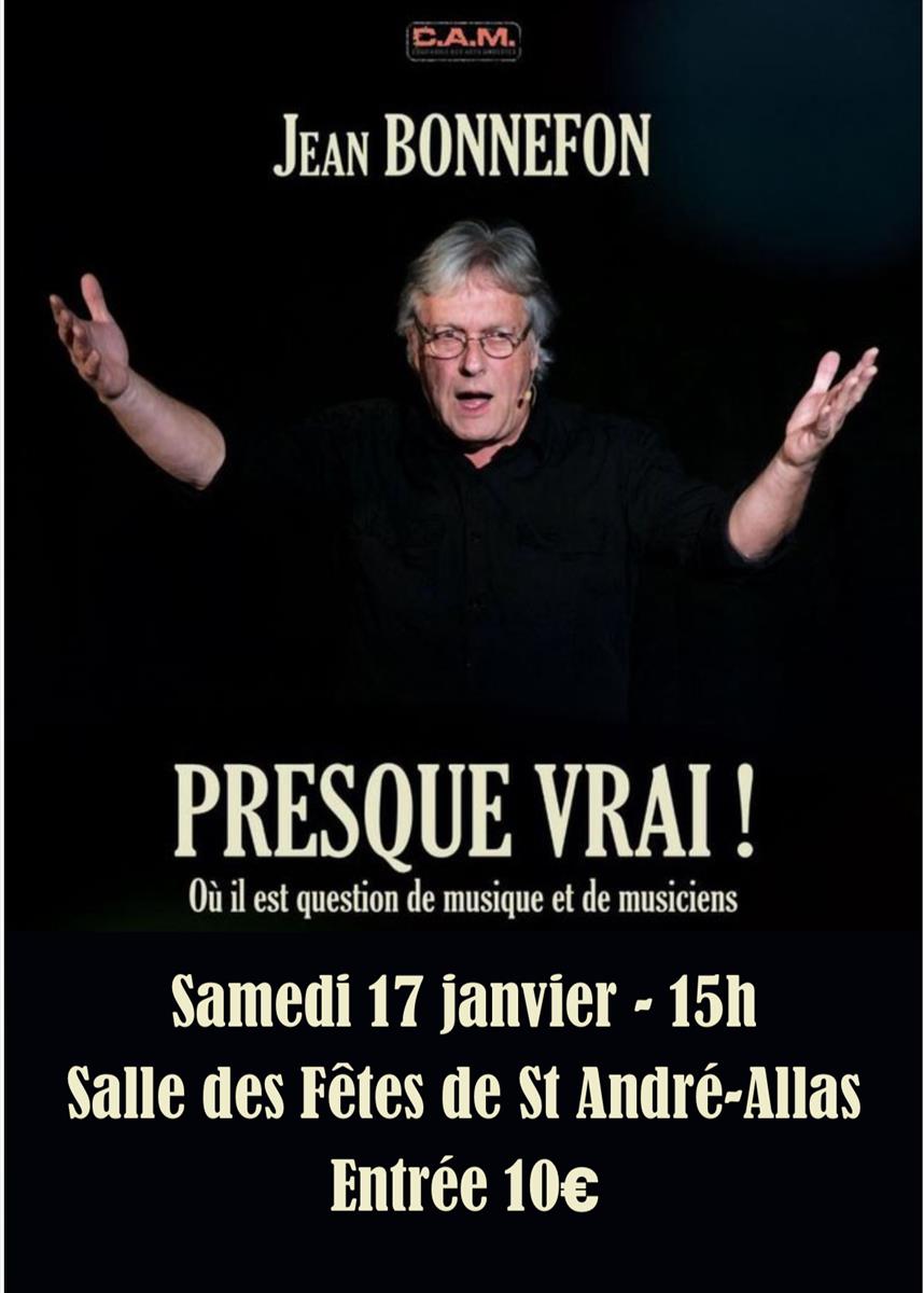 Spectacle Jean Bonnefon