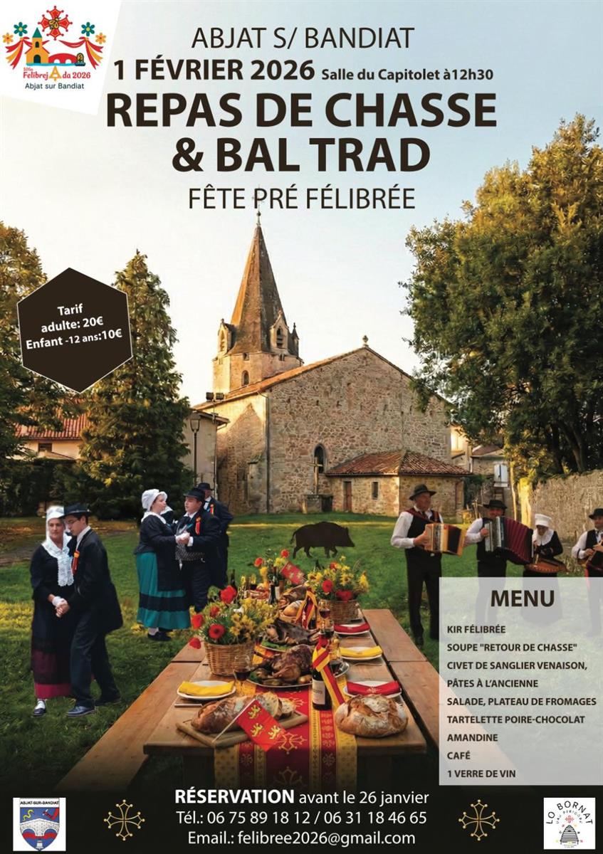 Repas de chasse et bal trad