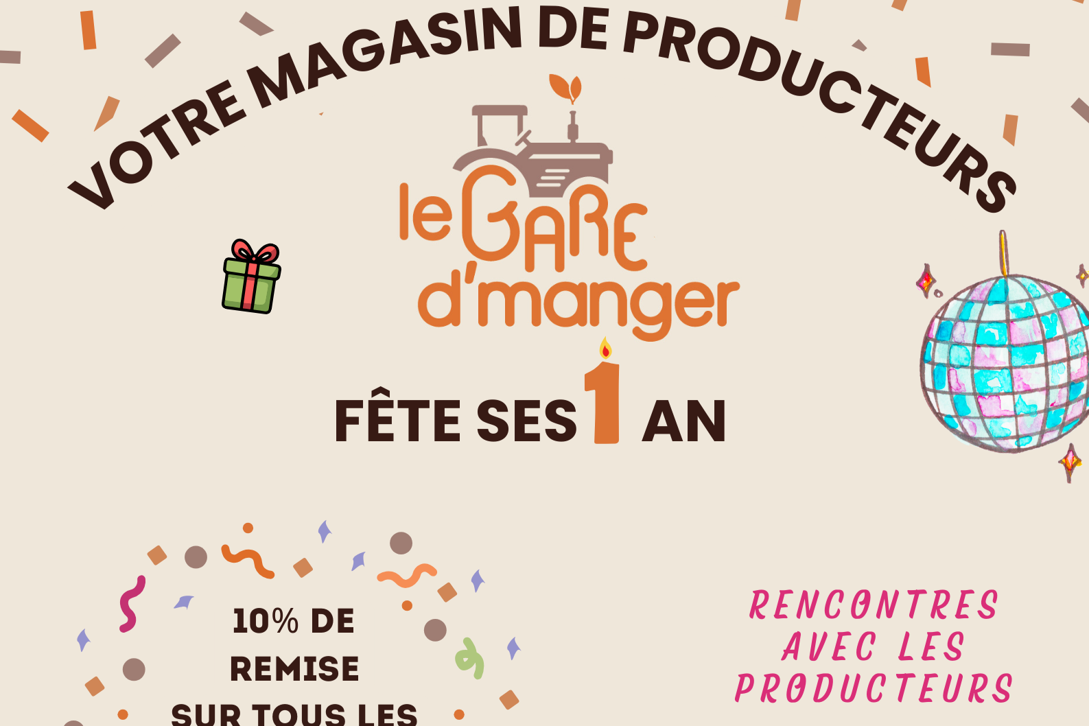 Le Gare d'manger fête ses 1 an