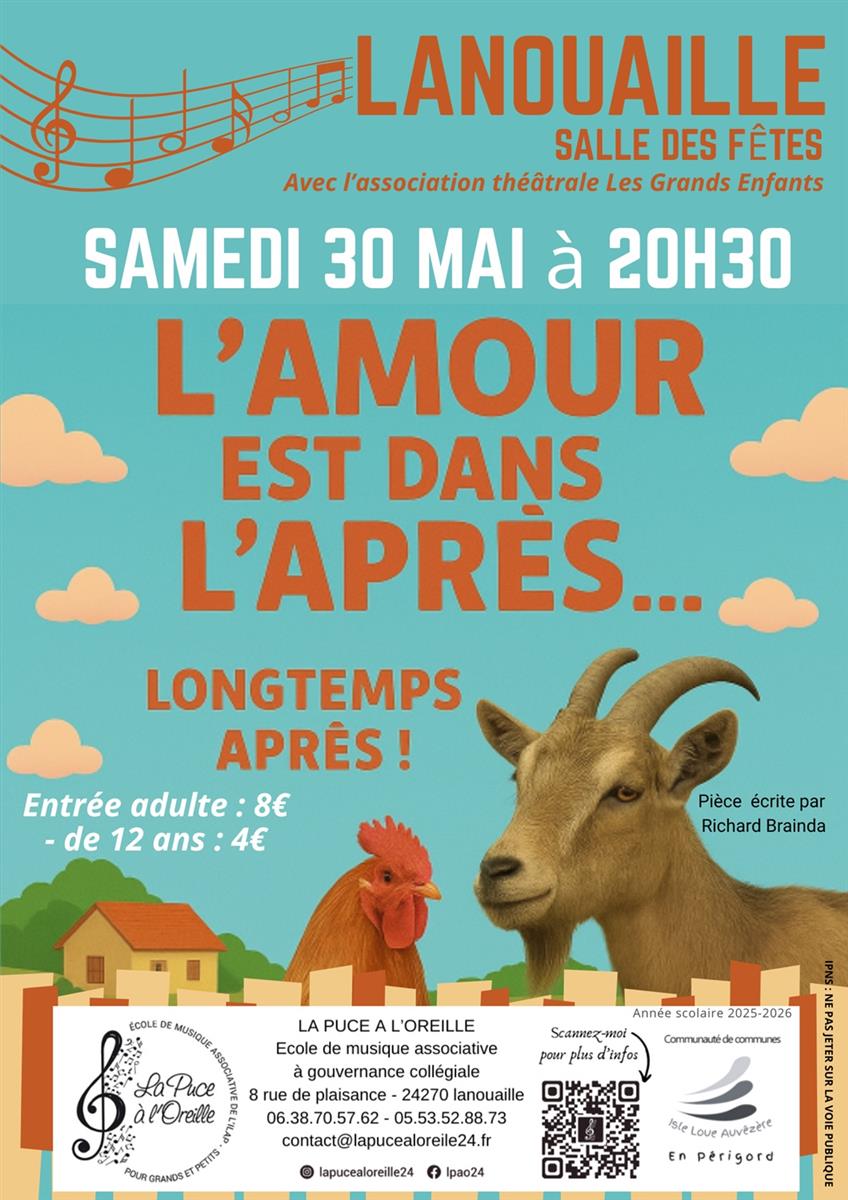 Théâtre - L'Amour est dans l'après... longtemp ...