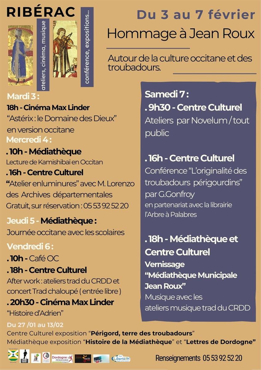 Hommage à Jean Roux - Autour de la culture Occ ...