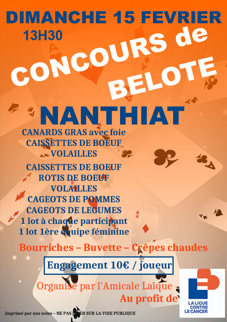 CONCOURS DE BELOTE
