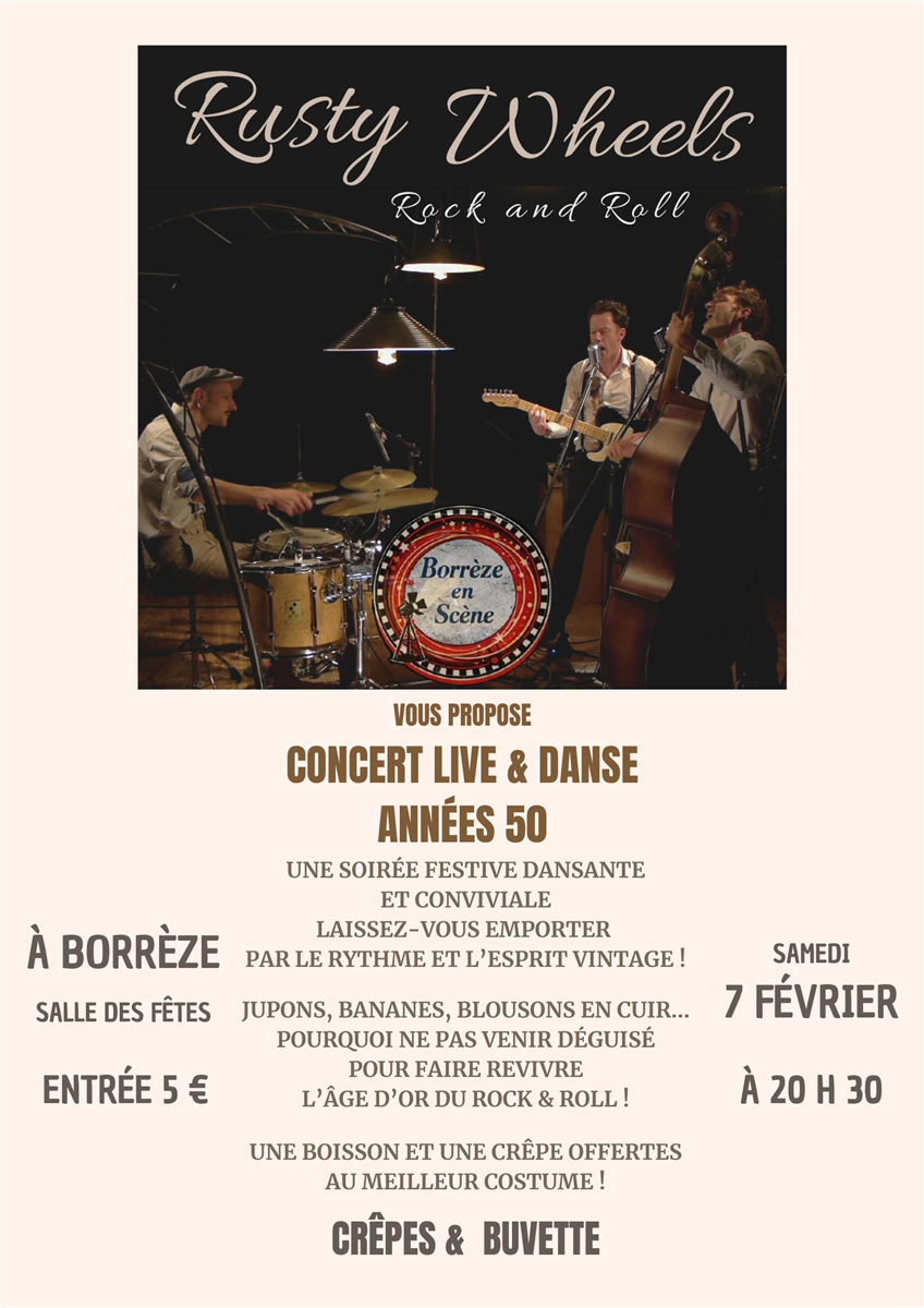 Soirée Rock’n’Roll années 50 – Concert avec Ru ...