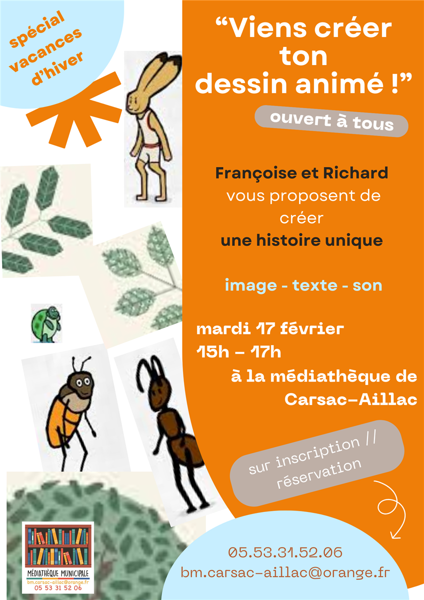 Atelier créatif – Crée ton dessin animé