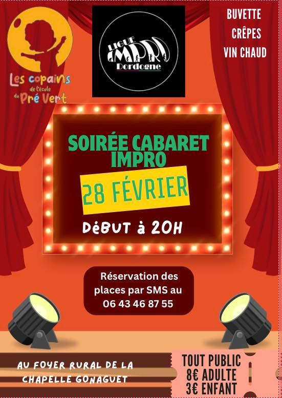 Soirée théâtre : cabaret impro