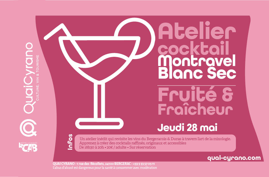 Atelier cocktail | Montravel Blanc Sec : Fruit ...