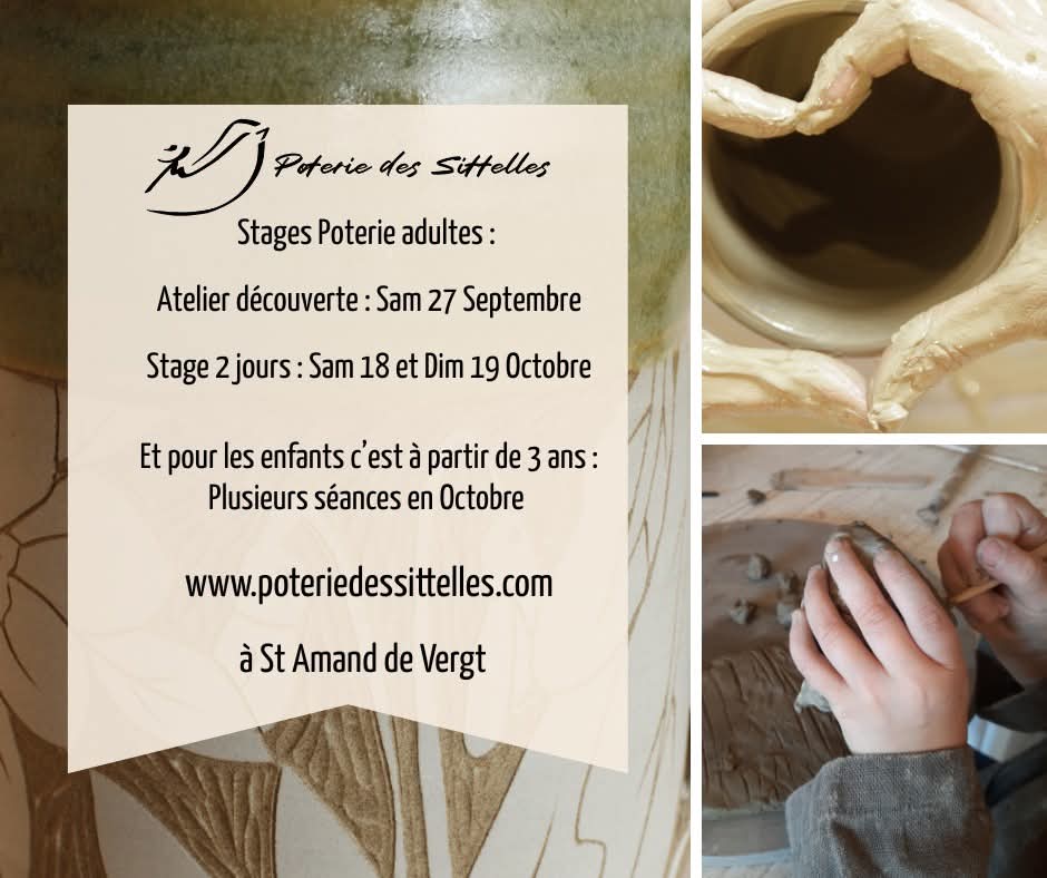 Stage Poterie des sittelles-Atelier modelage