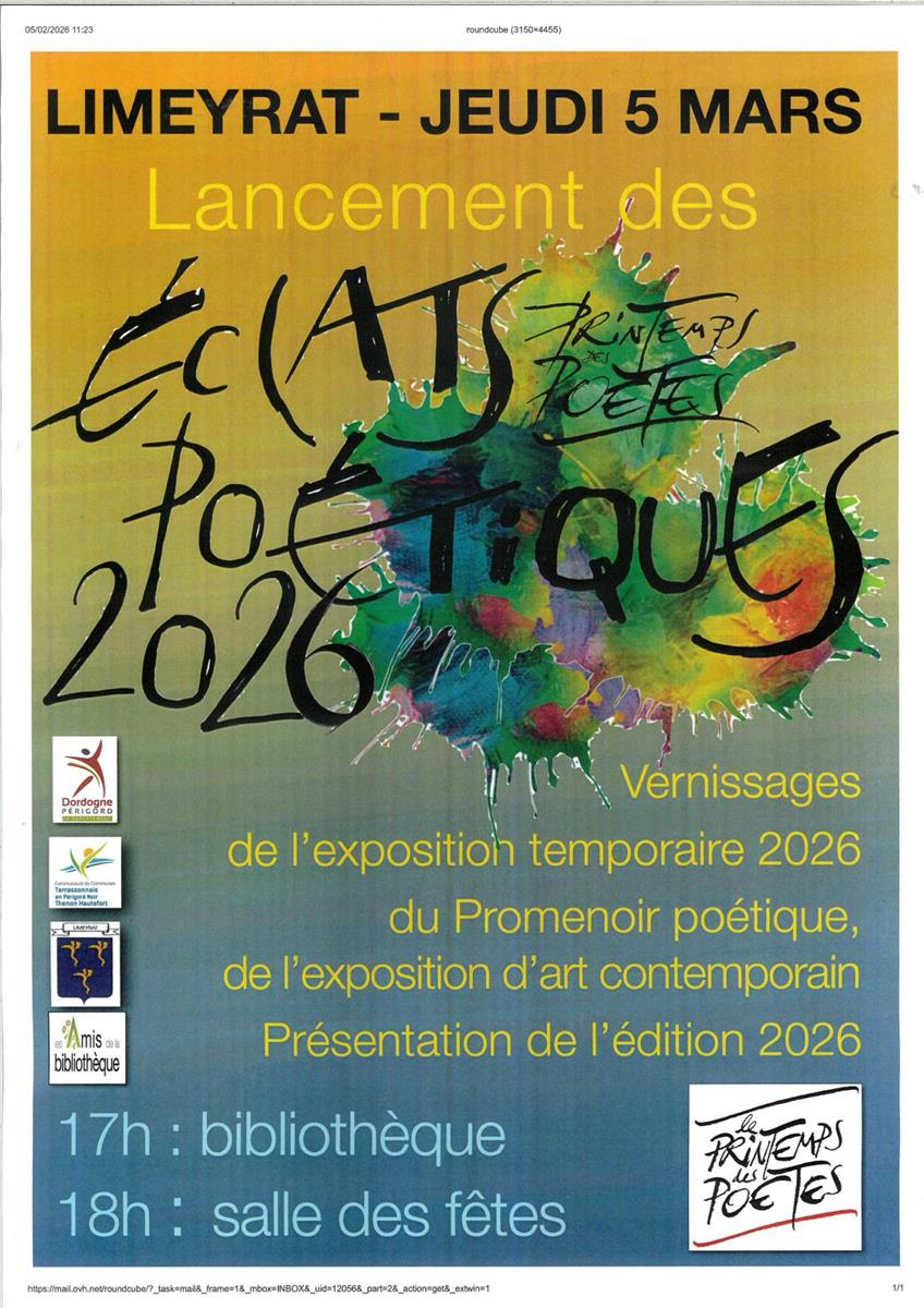 Eclats Poétiques 2026