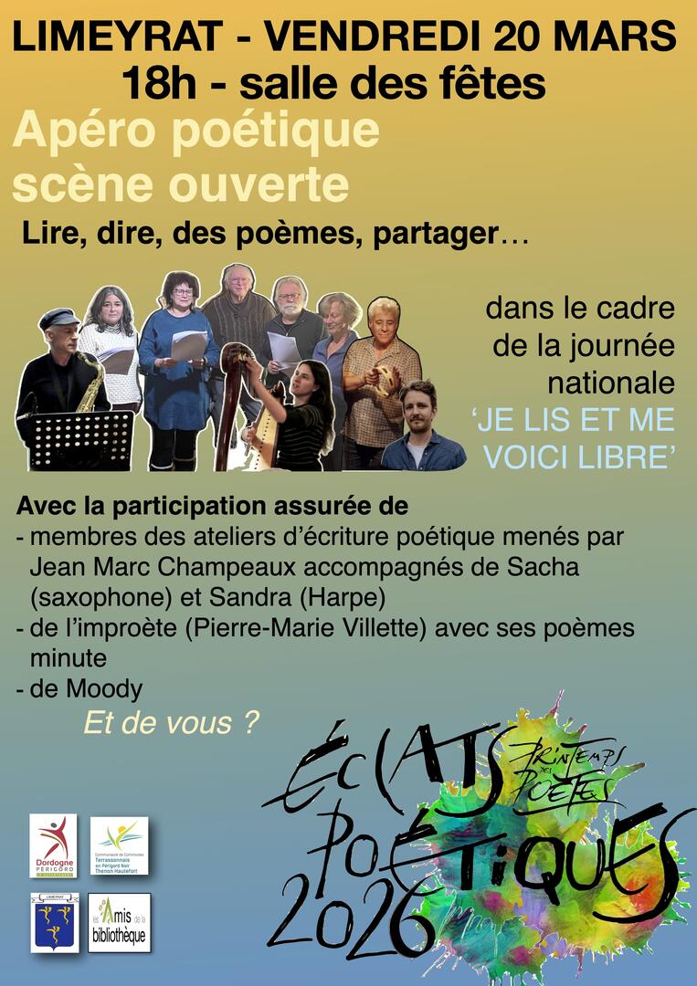 Apéro Poétique Scène Ouverte