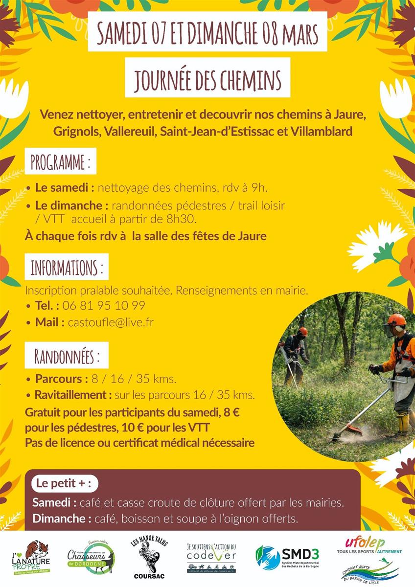 Journée des chemins : nettoyage