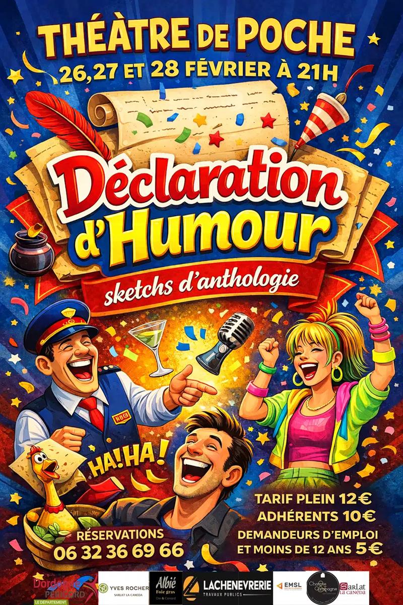 Théâtre de poche : "Déclaration d'Humour"