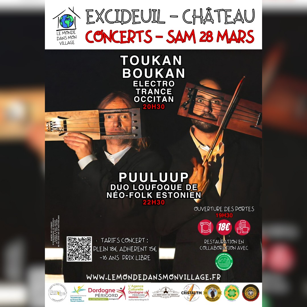 Concert TOUKAN BOUKAN & PUULUUP avec Le Monde  ...