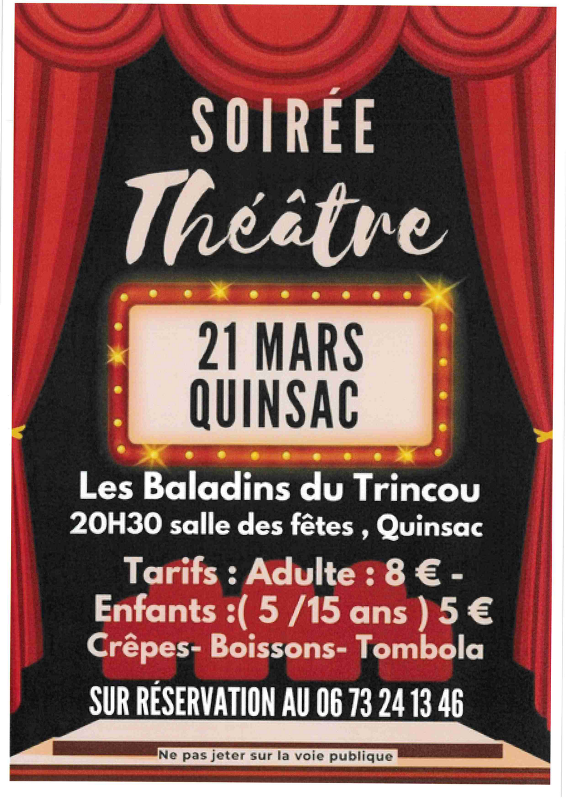 Soirée théâtre