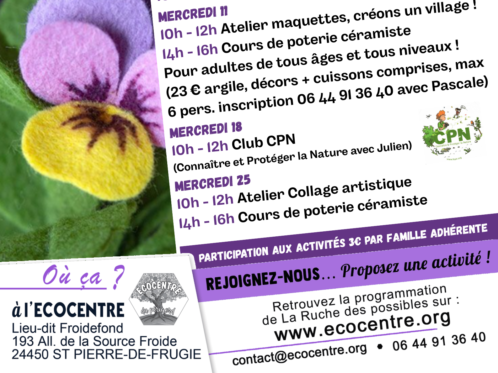 Mercredi en famille : Atelier création de maqu ...