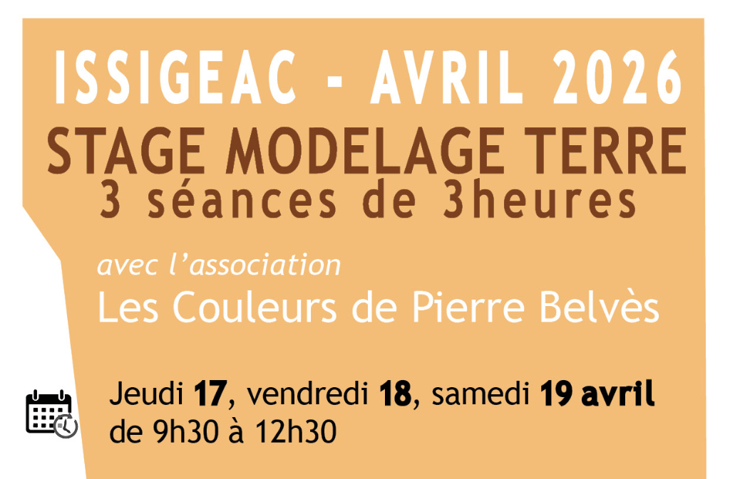Stage modelage terre