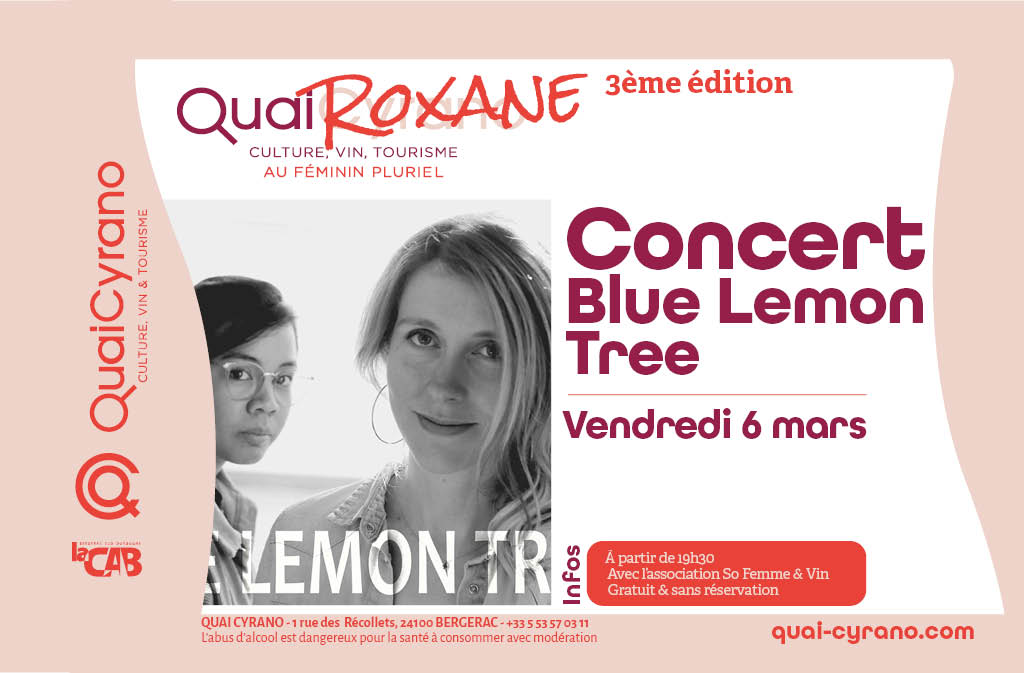 Quai Roxane : concert Blue Lemon Tree
