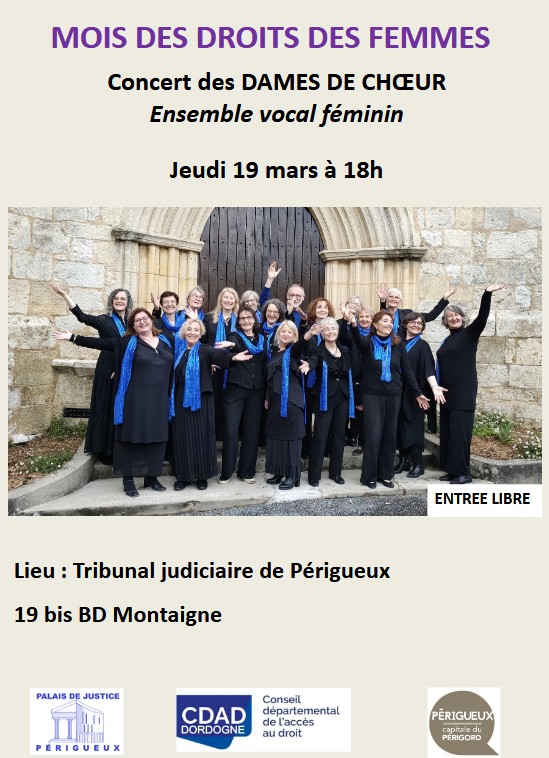 Mois des droits des femmes - Concert des Dames ...