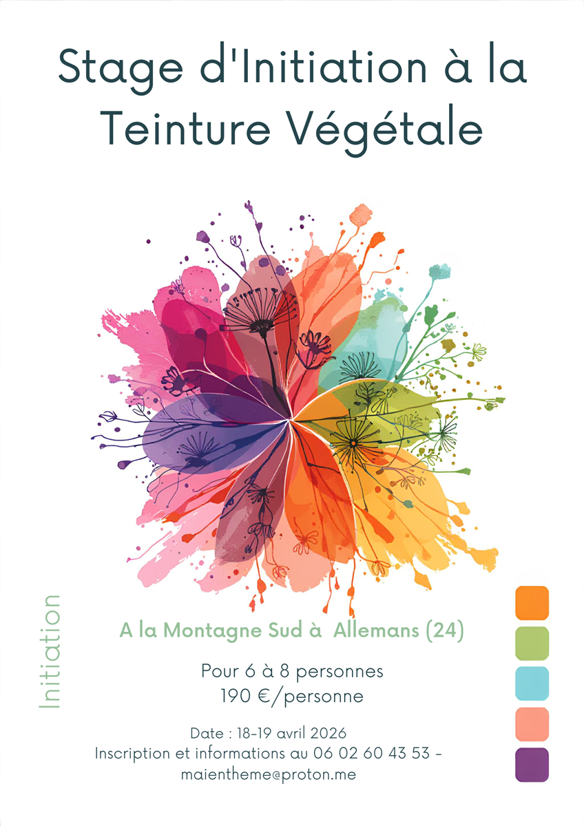 Stage d'initiation à la teinture végétale