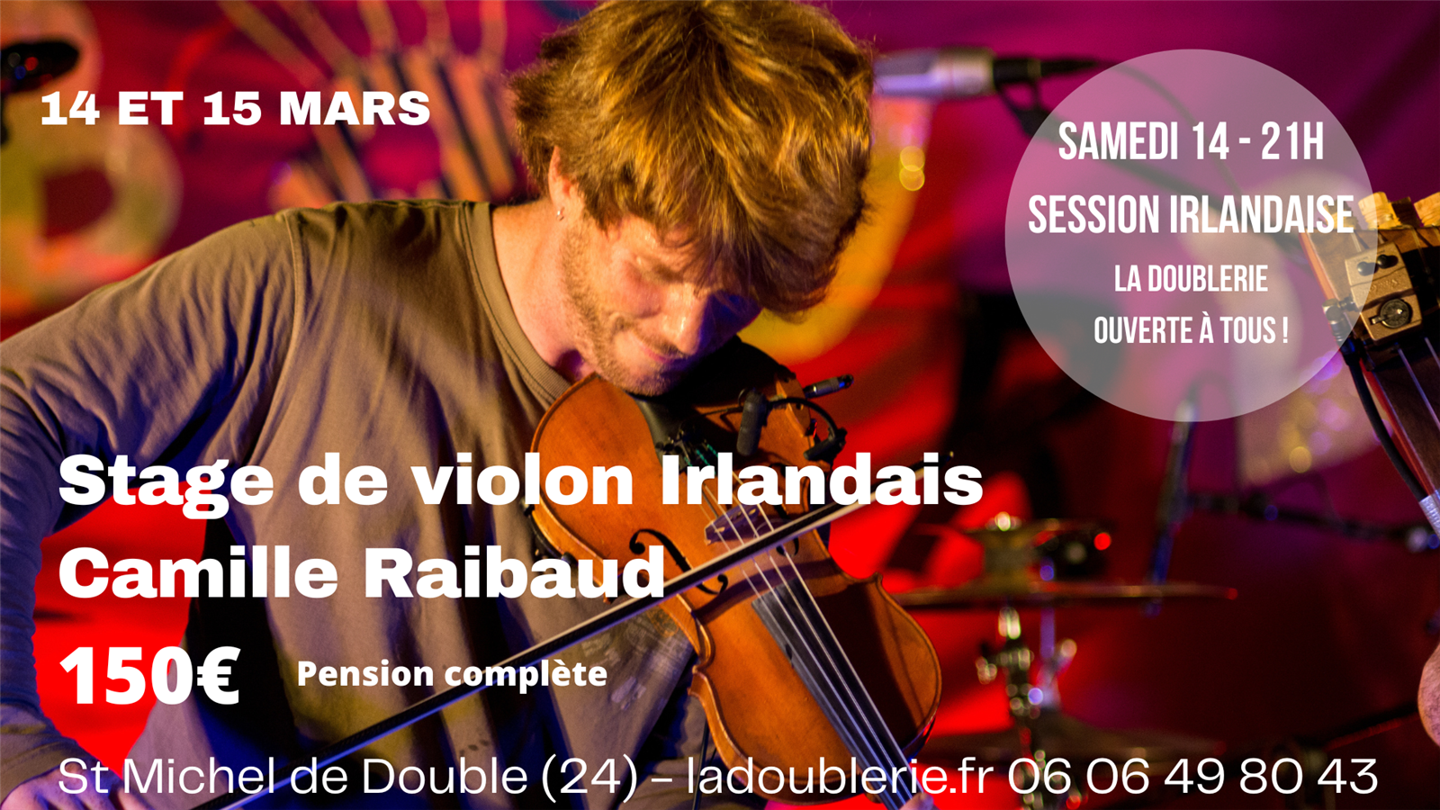 Stage de violon irlandais