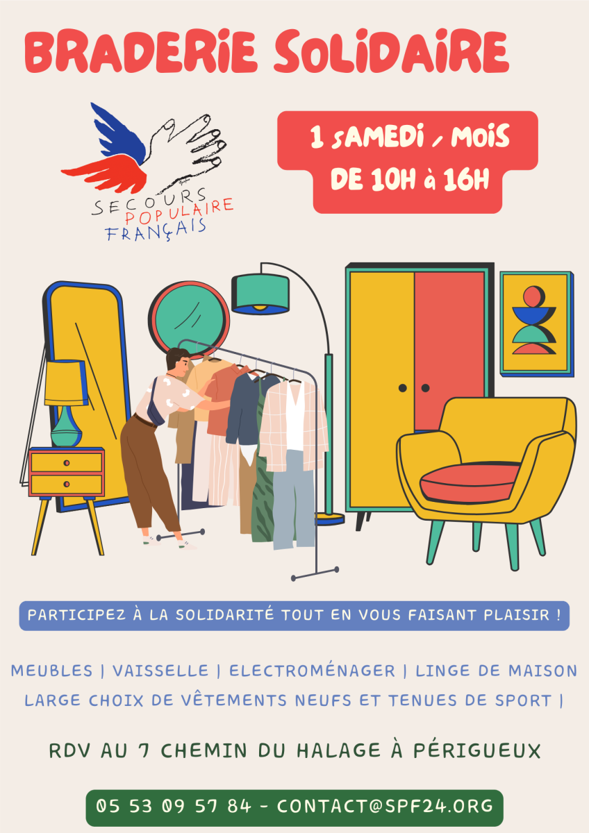 Braderie solidaire du Secours populaire