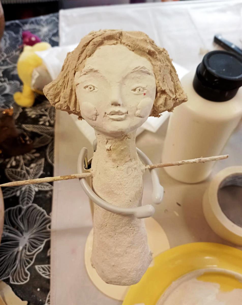 Sculpture en papier mâché