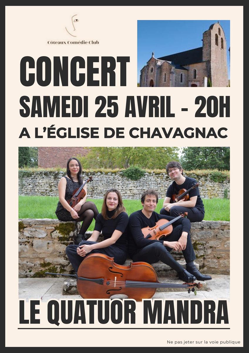 Concert Le Quatuor Mandra