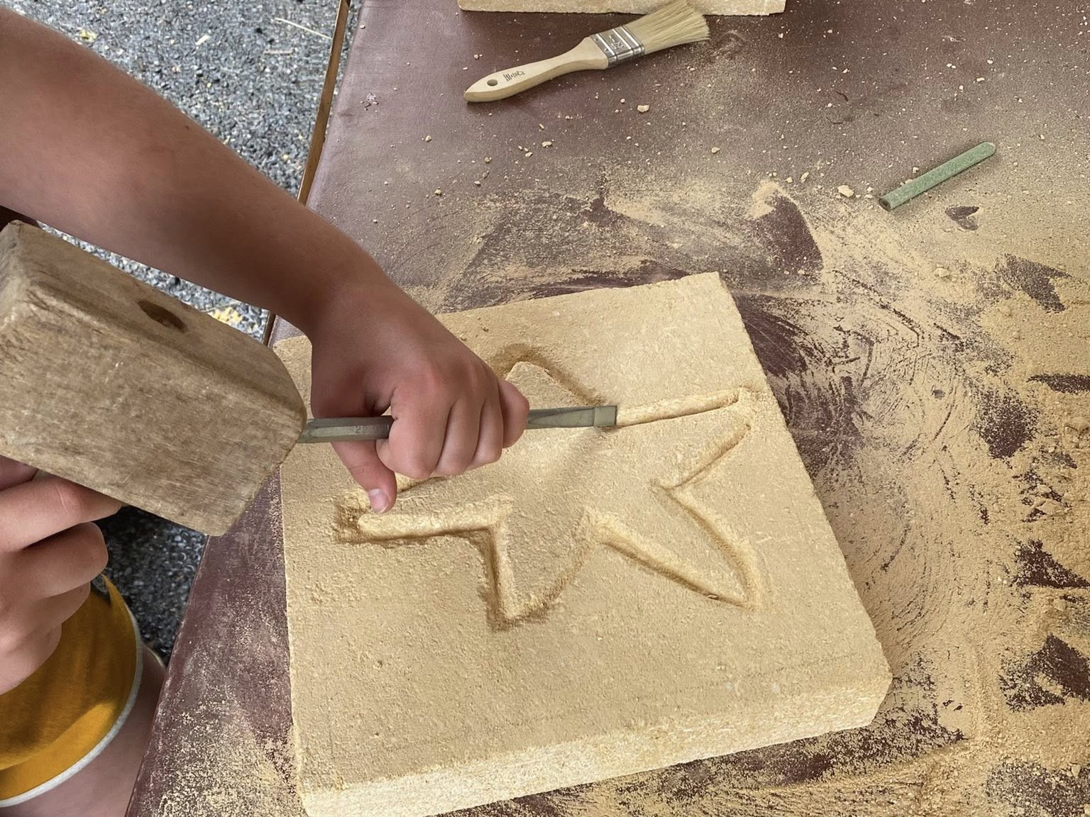 Atelier sculpture sur pierre