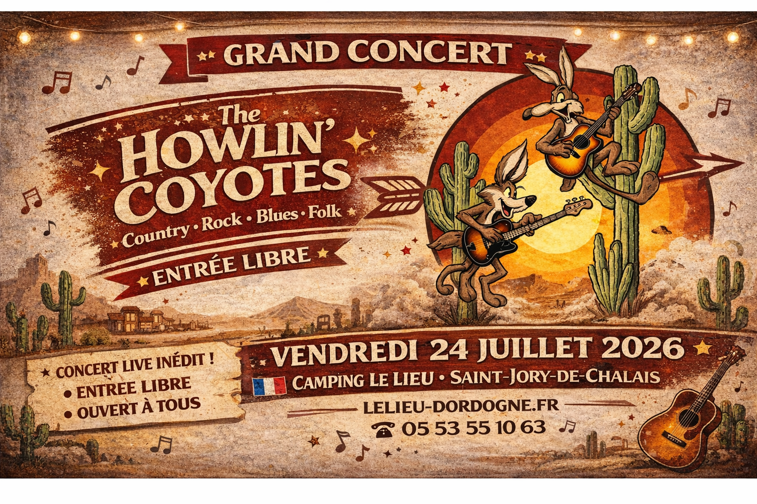 Concert de The Howlin' Coyotes