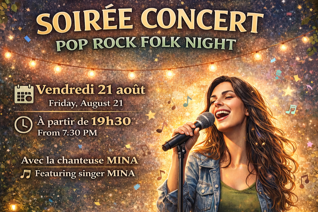 Soirée clôture de saison avec Mina