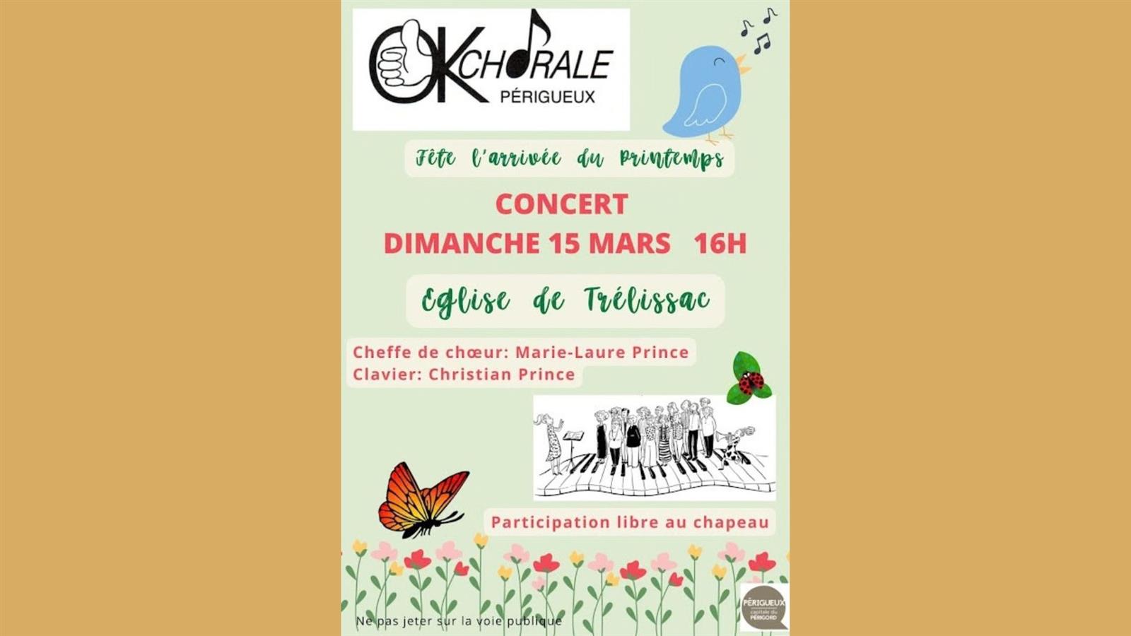 Concert de Printemps à l'église de Trélissac