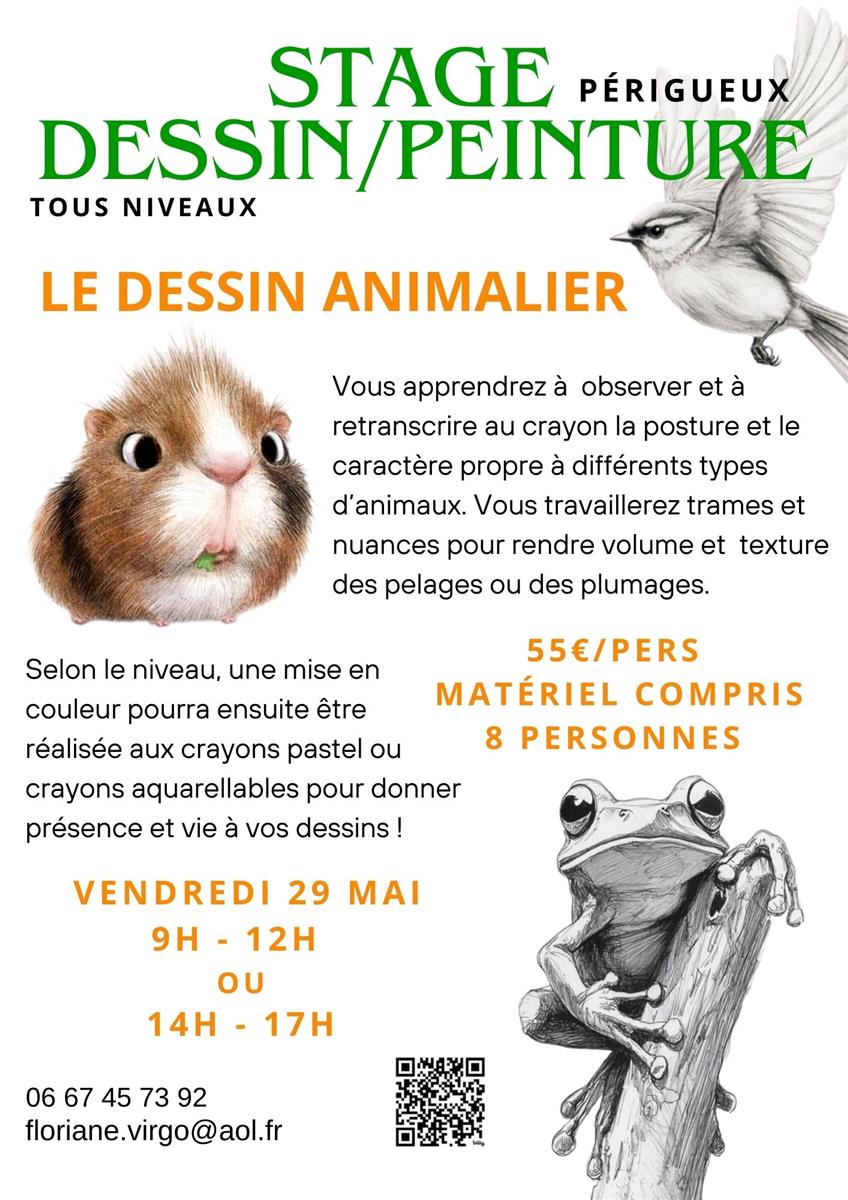 Stage dessin-peinture : Le dessin animalier