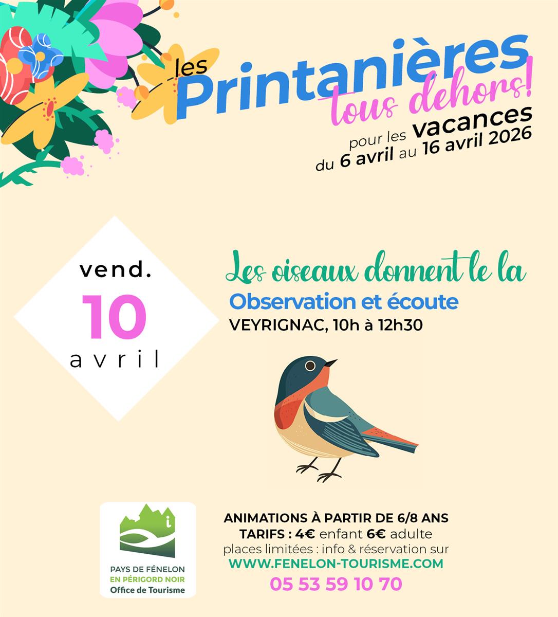 Les Printanières 2026 - Les oiseaux donnent le ...