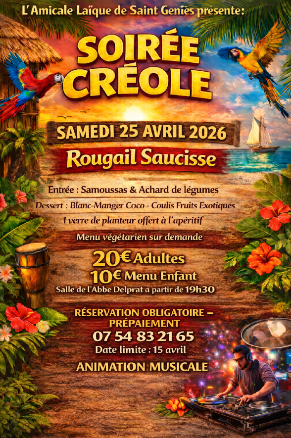 Soirée créole - Saint-Geniès