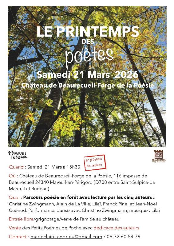 Printemps des Poètes: parcours poésie en forêt