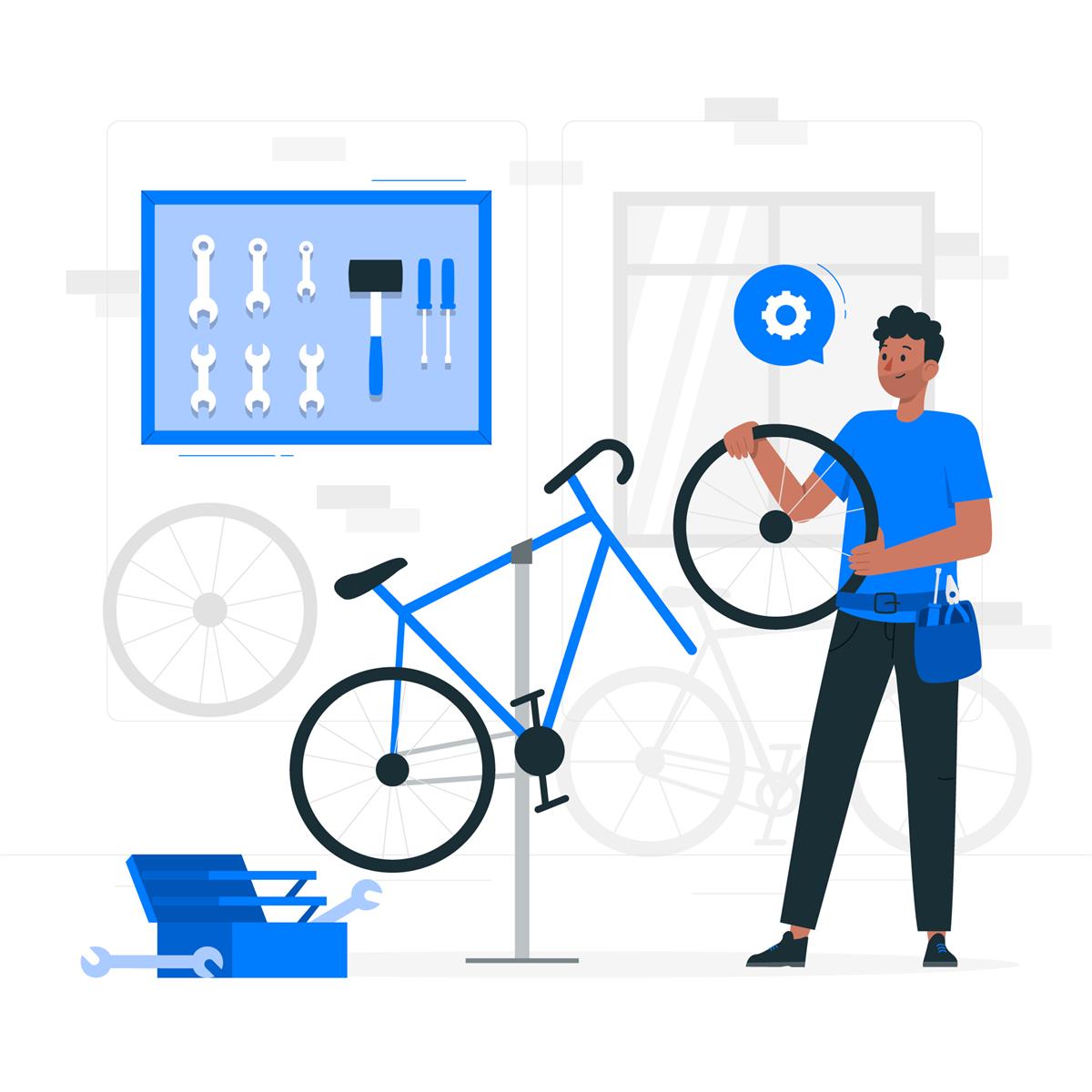 Atelier auto-réparation vélo