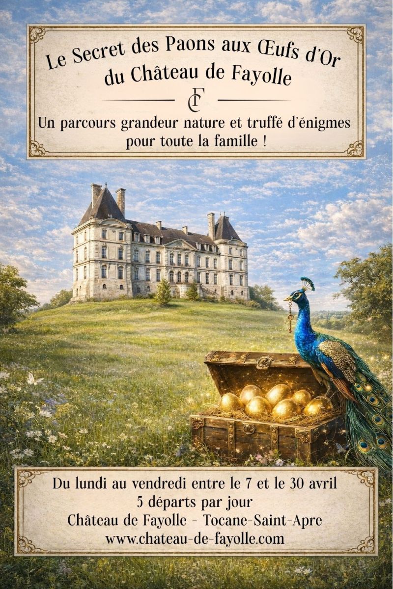 Le secret des paons aux oeufs d'or du château  ...