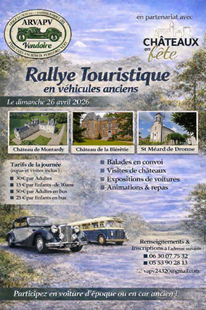 Rallye Touristique en véhicule anciens