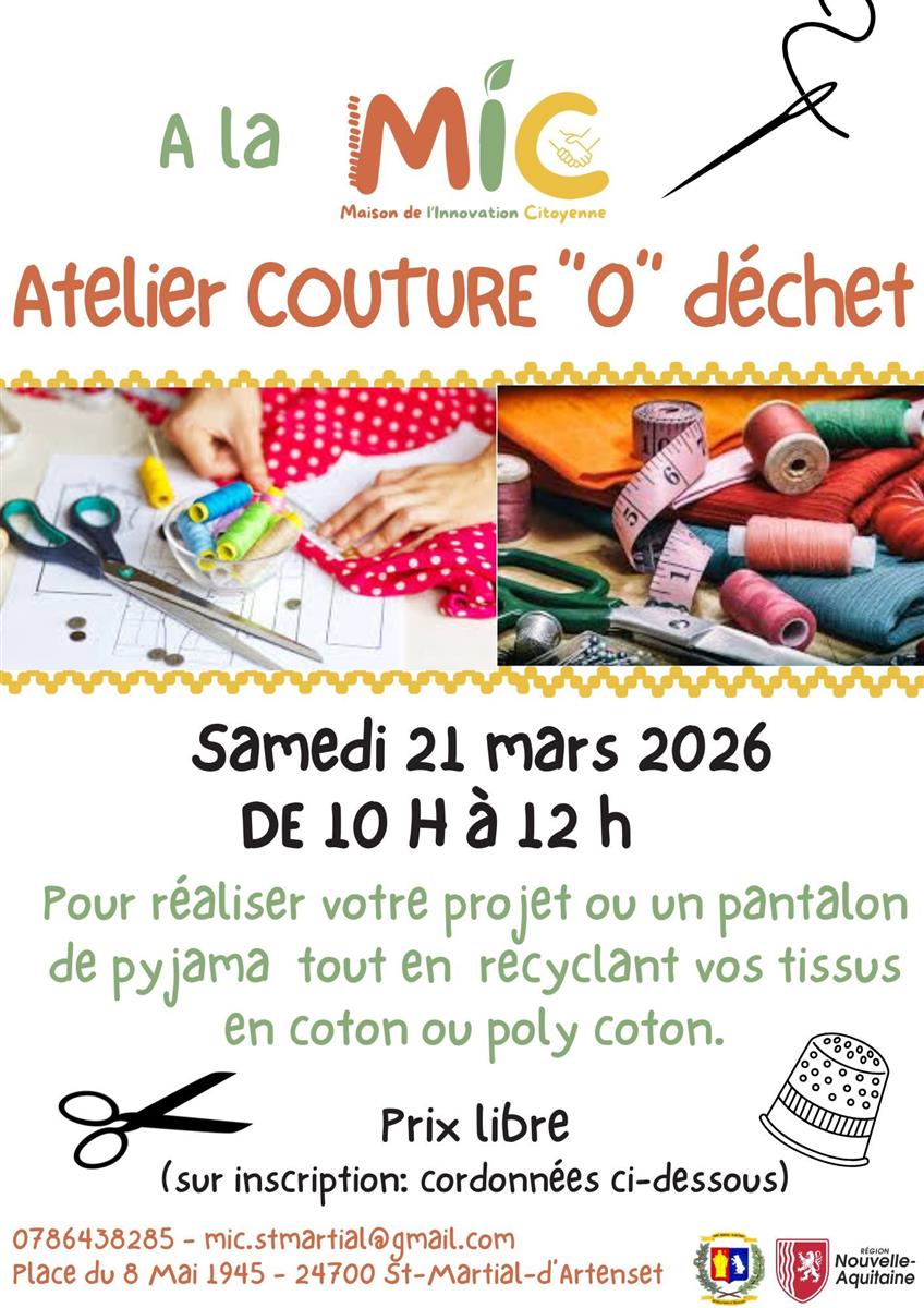 Atelier couture "0" déchet