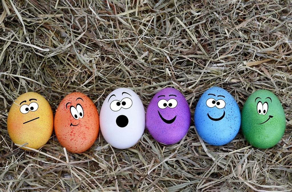 Chasse aux oeufs dans les arbres