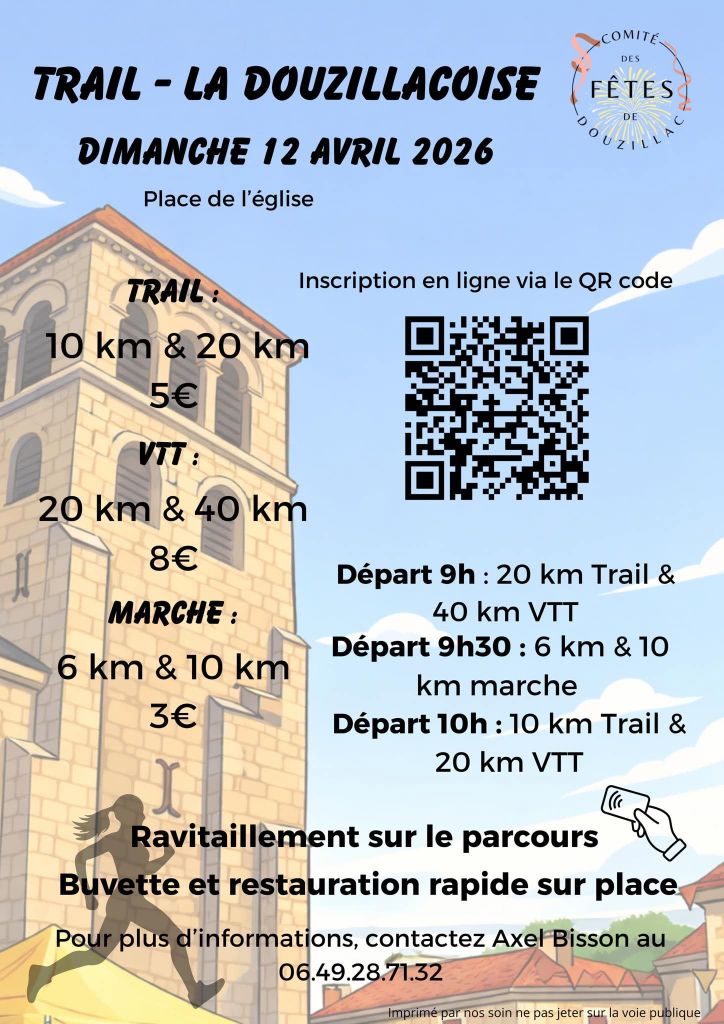 « Trail La Douzillacoise » : randonnées