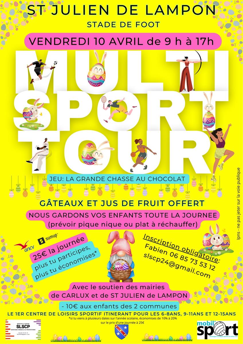 Multisport tour à Saint Julien de Lampon