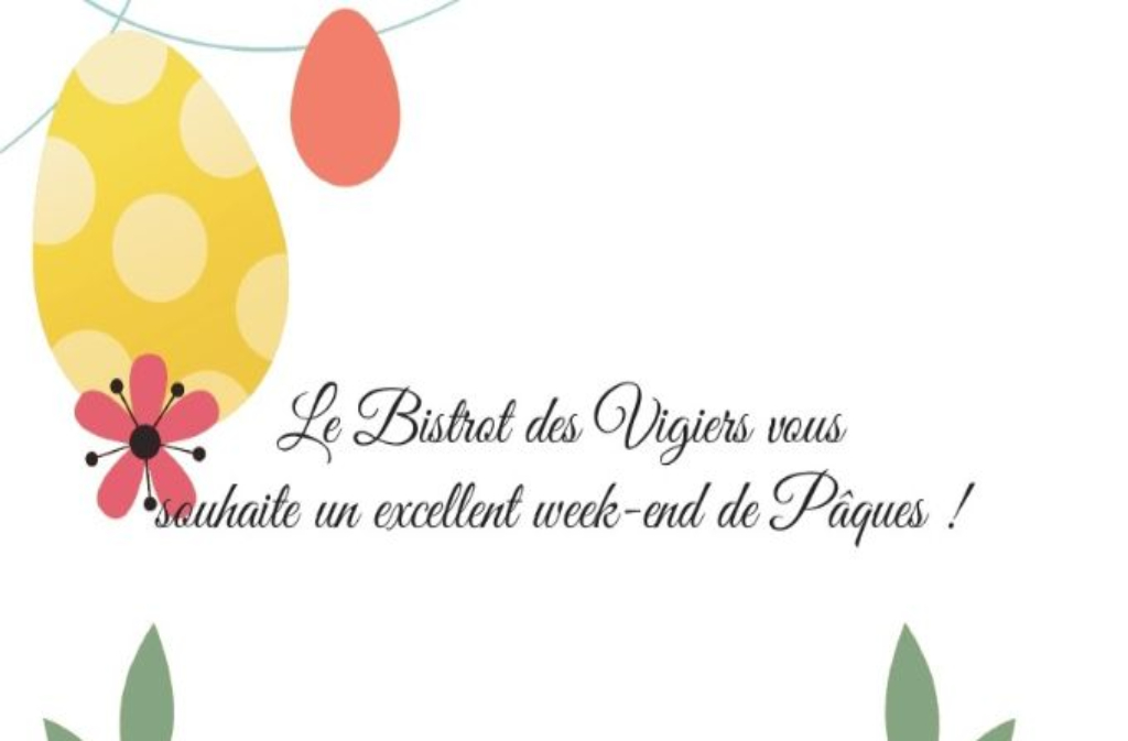 Menu de Pâques | Le Bistrot des Vigiers