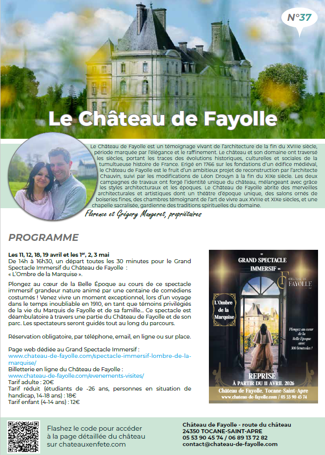 Château en fête - Château de Fayolle