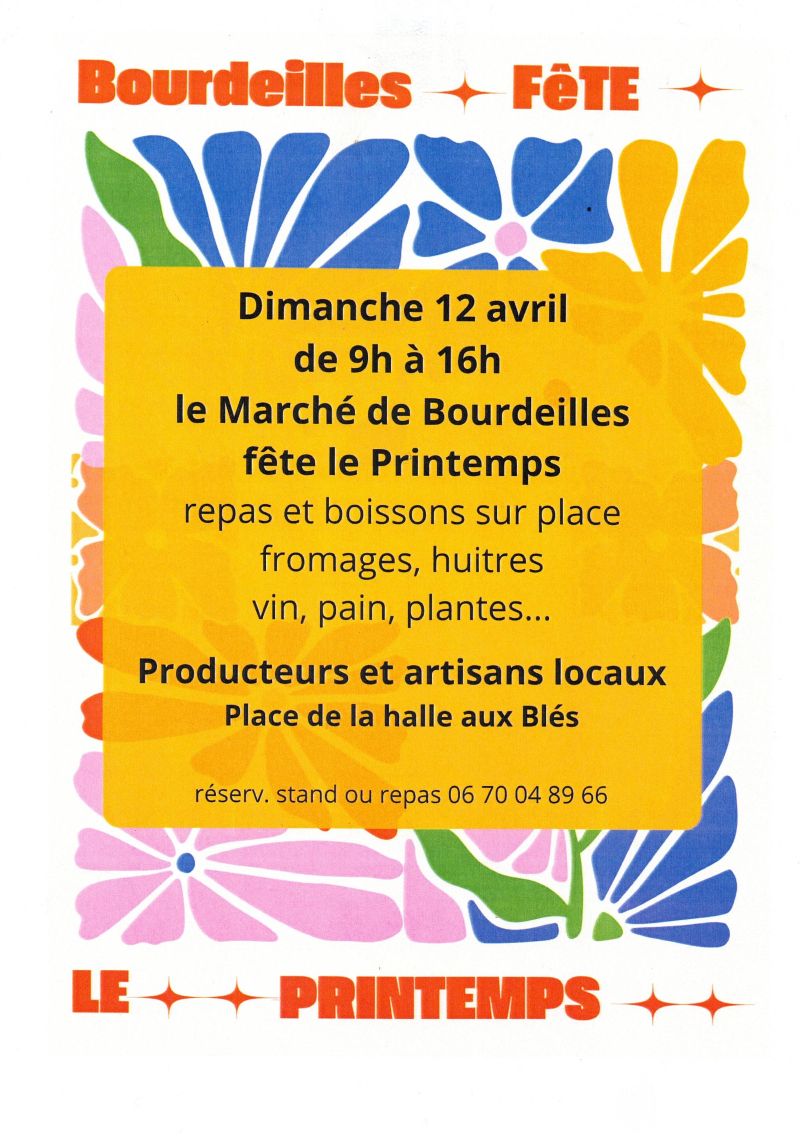 Le marché de Bourdeilles fête le printemps !