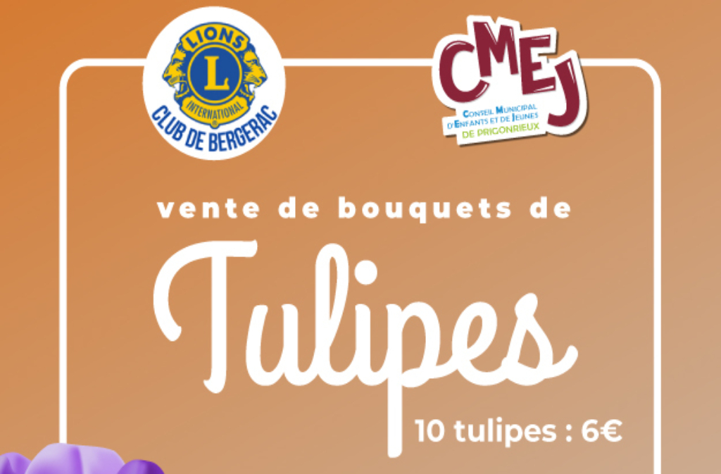 Ventes de bouquets de tulipes