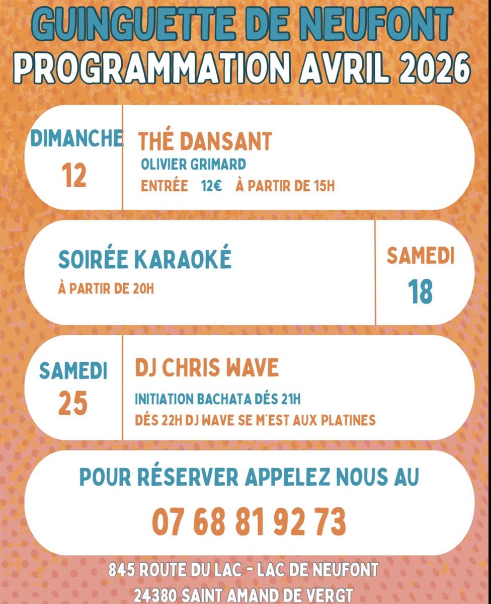 Dj chris wave - la guinguette de Neufont