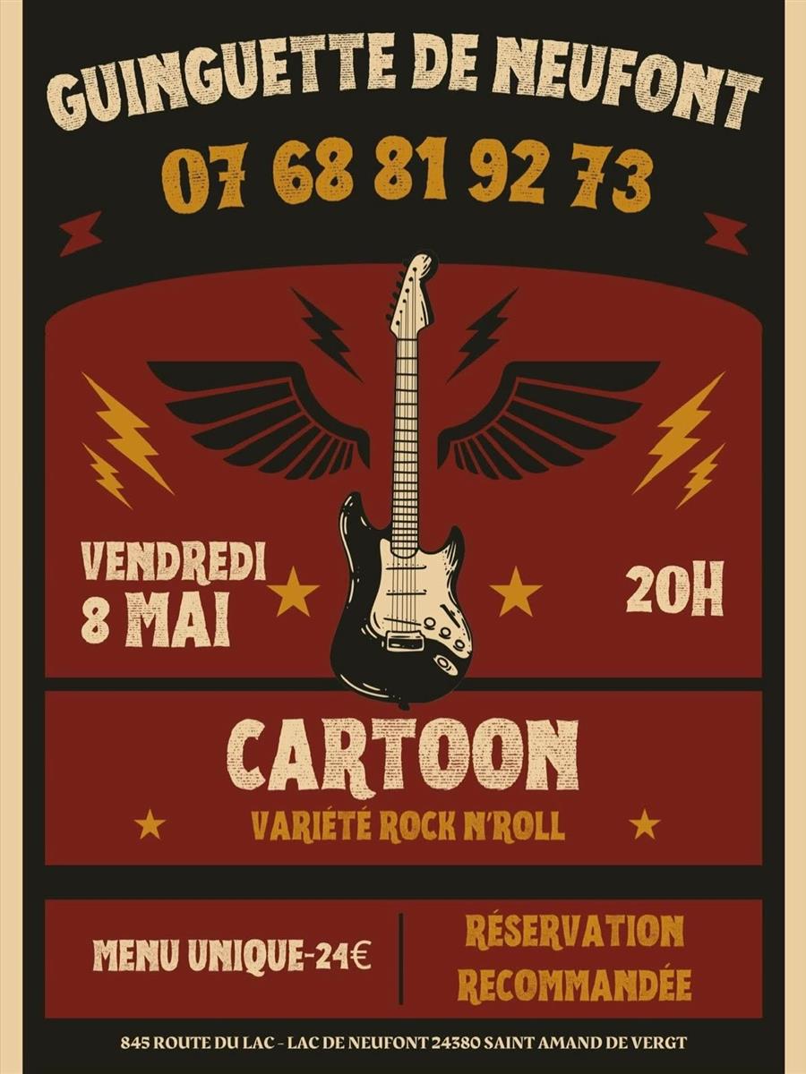 Cartoon rock n'roll - la guinguette de Neufont