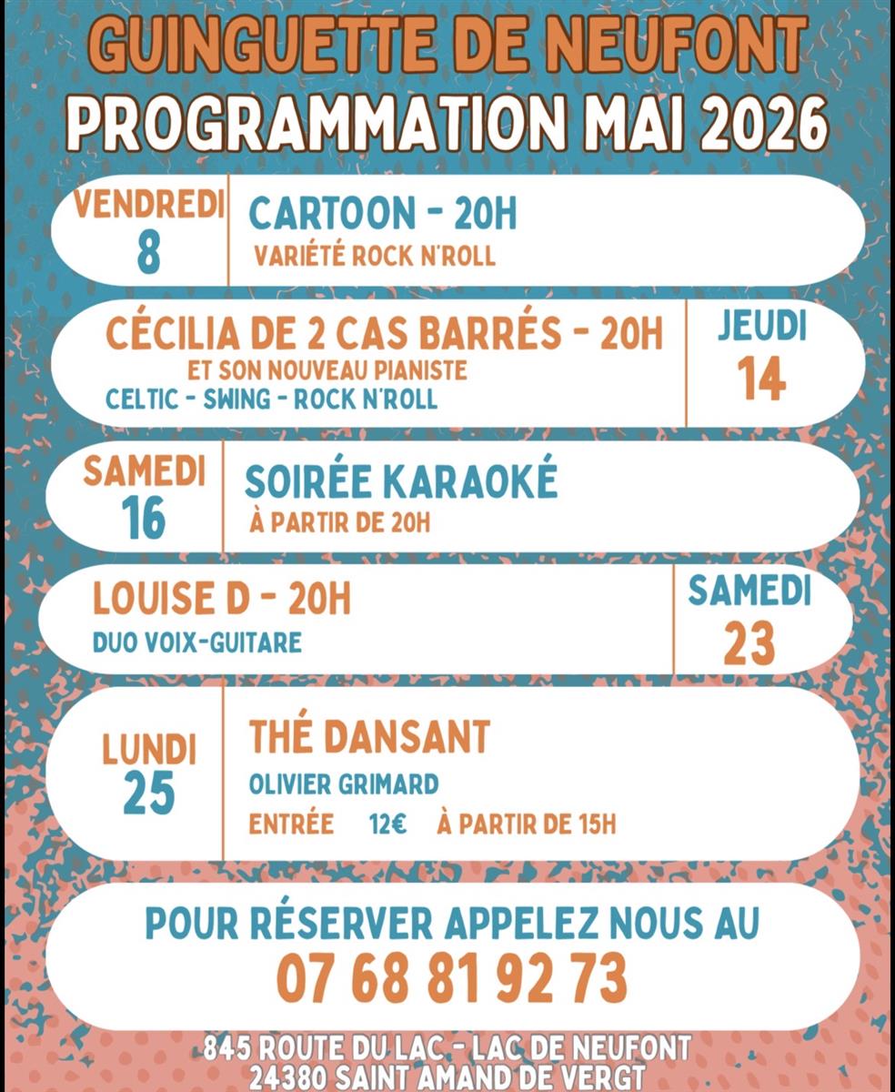 Thé dansant - la guinguette de Neufont